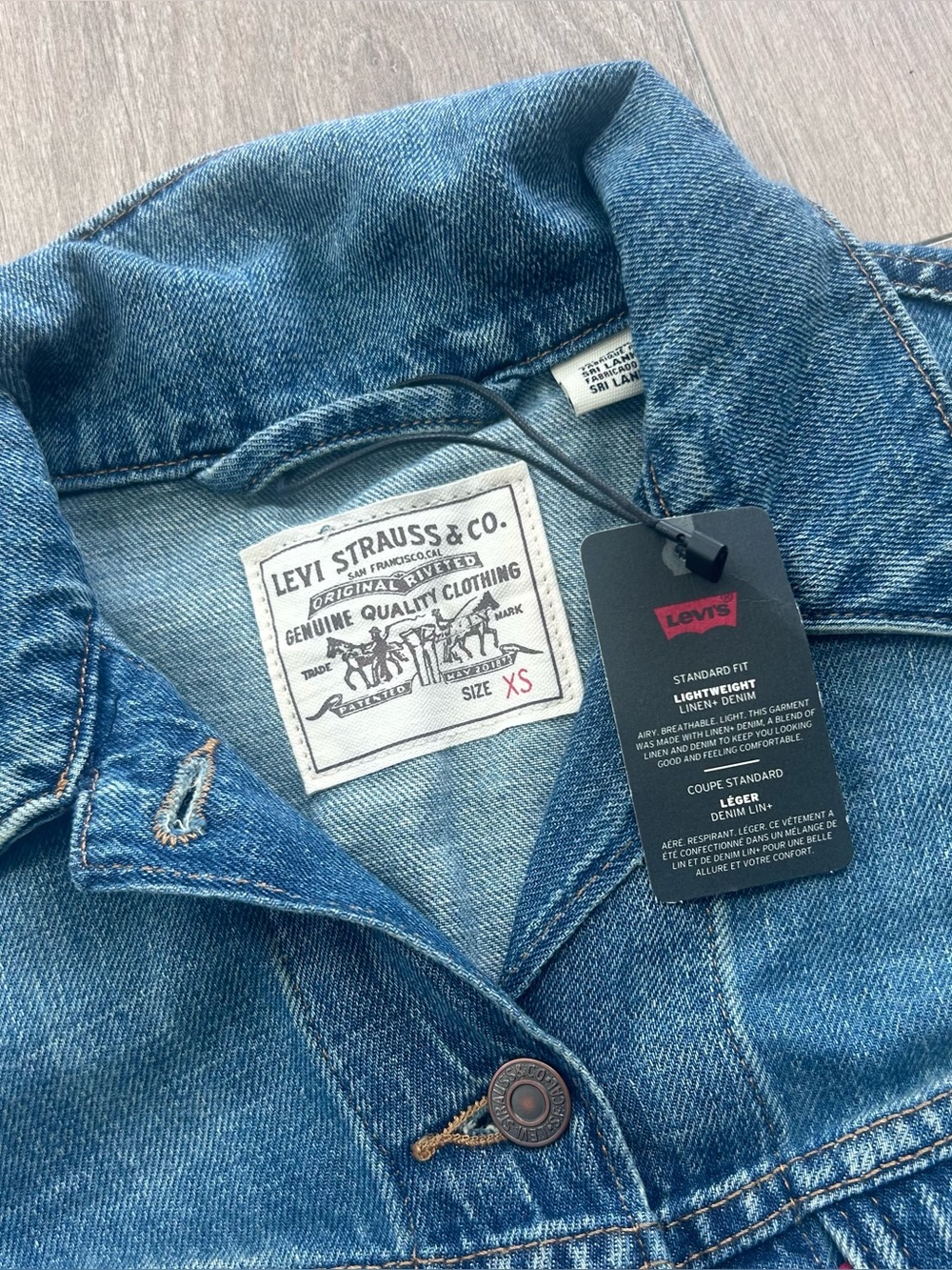 Levi's Denim Vest - Shrunken 90s Denim + Linen Lightweight